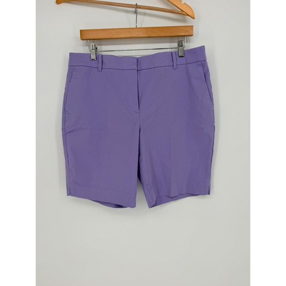 Ann Taylor Pants - Ann Taylor‎ Chino Shorts 14 Purple Mid Rise Pastel Preppy Coastal Grandmother